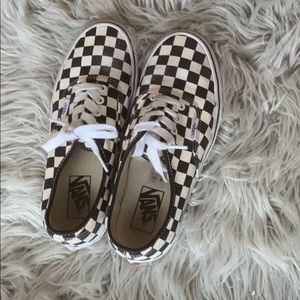Vans checkered shoes